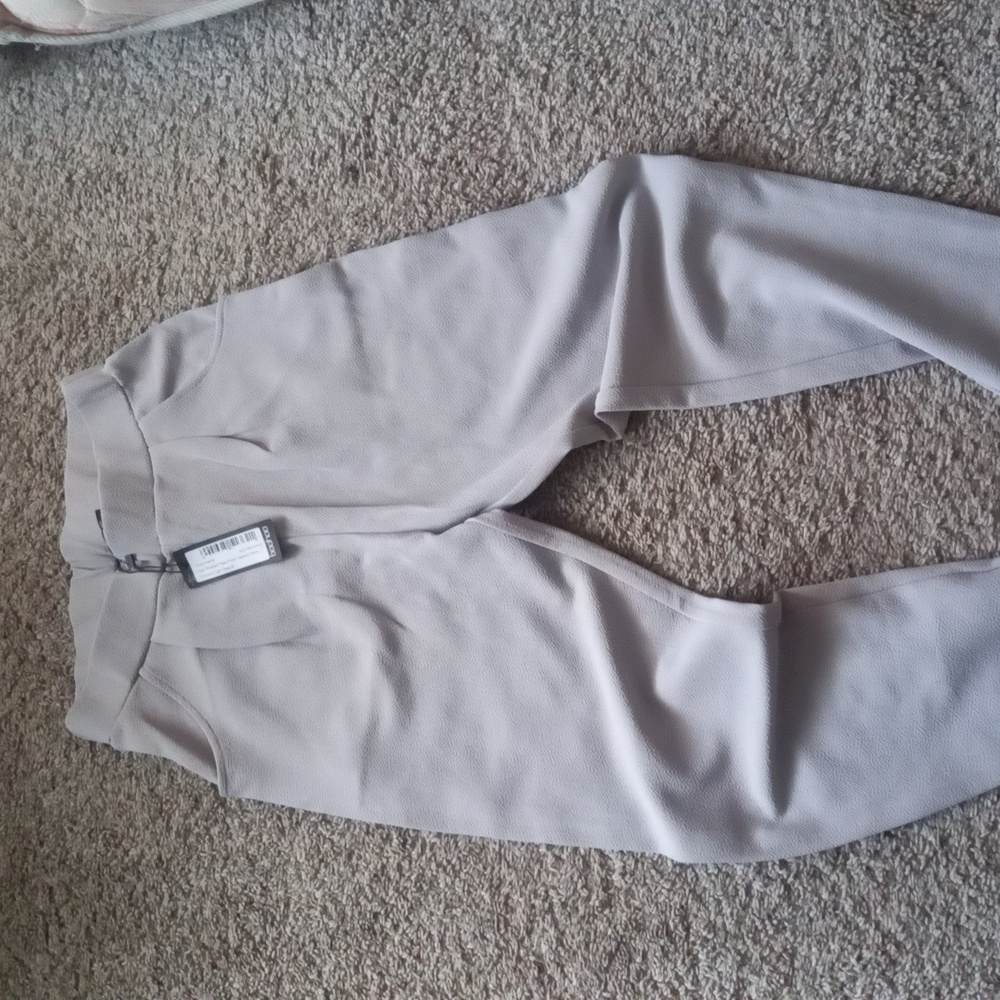 NWT Boohoo Light Gray Women's Trousers
